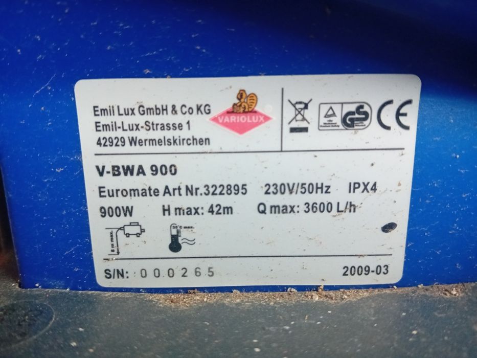 Pompa de gradina 900 w