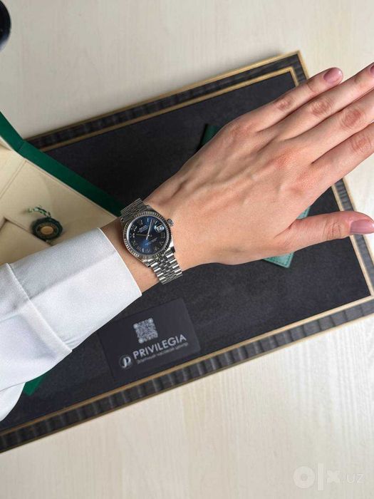 Rolex Datejust 31mm Steel and White Gold азуро
