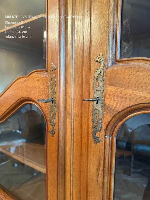 Bibliotecă sufragerie stejar - Colecția METZ