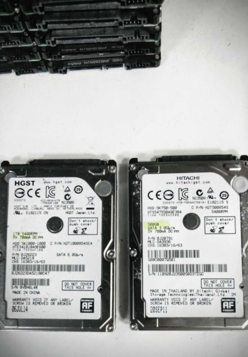 WD Seagate HGST Hitachi TOSHIBA  SAMSUNG Твърди Хард дискове за лаптоп