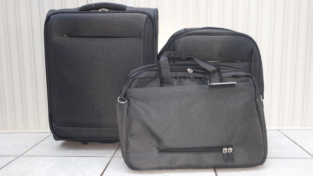 Комплект за пътуване 3 в 1  (куфар, чанта за лаптоп и раница)