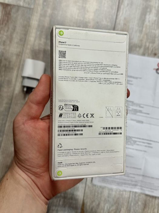 Нов Запечатан Iphone 17 256 GB Black Гаранционен