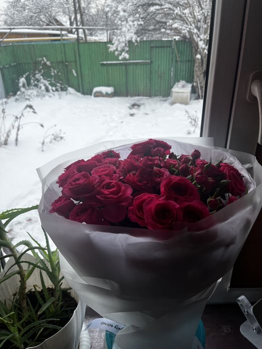 Свежие цветы очень красивые 5000тг