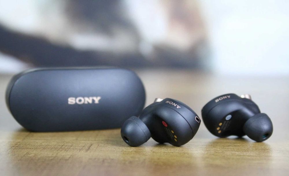 Casti Sony WF-1000XM4 ca noi, baterie schimbata, tine ca la achizitie.