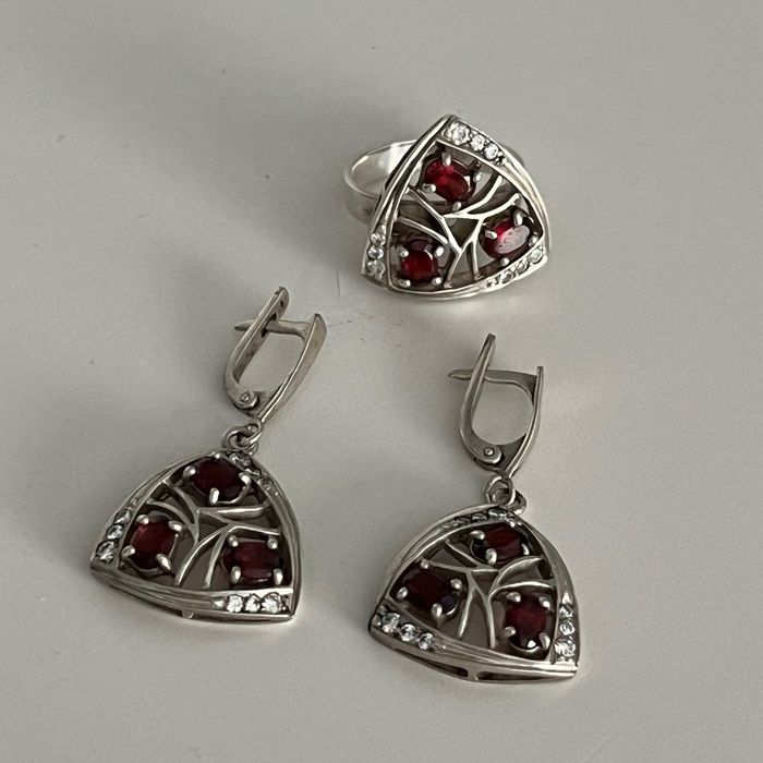 Set din argint 925 cu granat