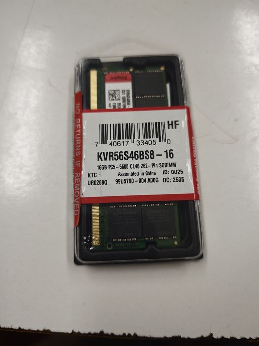 16GB DDR 5 5600 RAM SO-DIMM Kingston