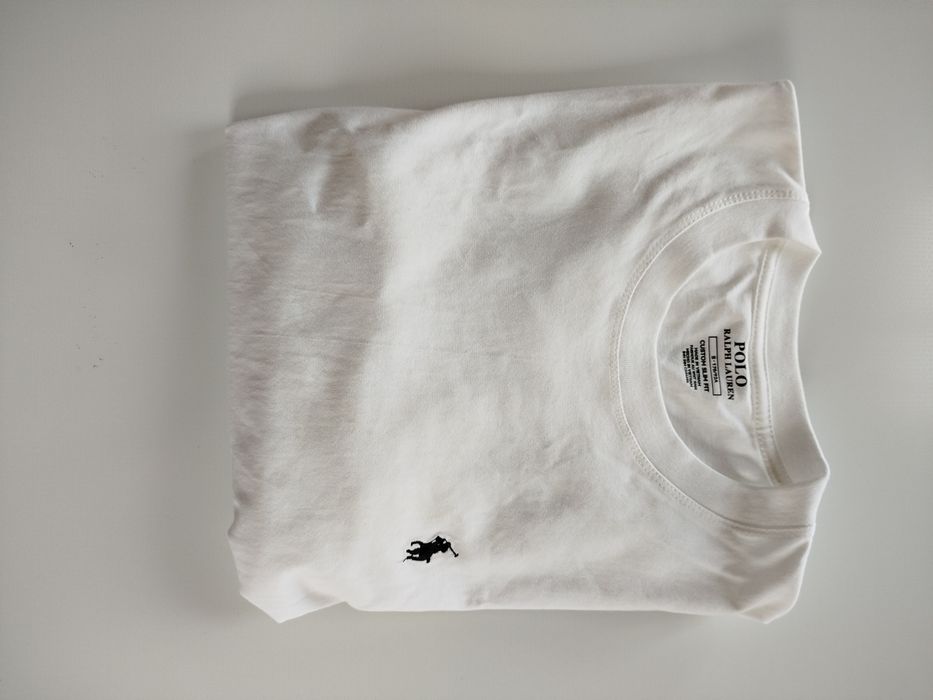 Tricou alb polo Ralph Lauren