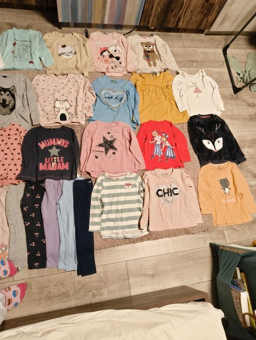 Лот блузки и клинове за момиче 104/110/116