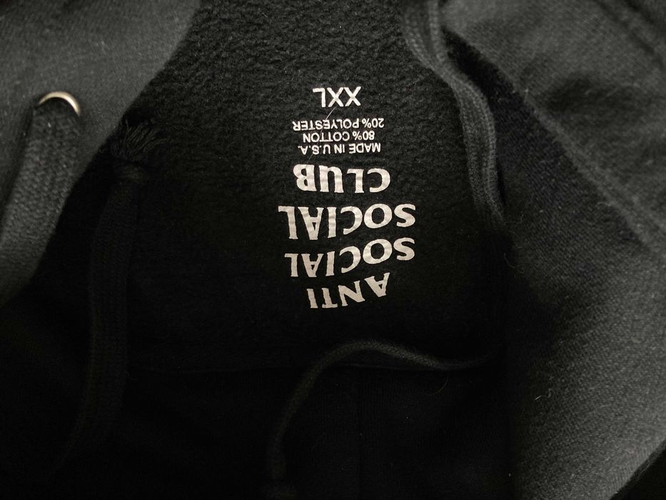 Anti Social Social Club мъжки черен суитчър суичър размер XL