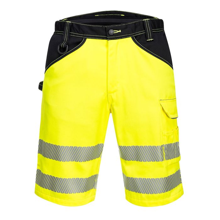 PW348 - Pantaloni scurți work barbati PW3 Hi-Vis mărime 52
Galben/Negr