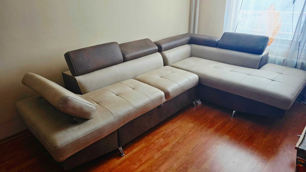 Разтегателен диван Барк М, висок клас дамаска, на 3 месеца