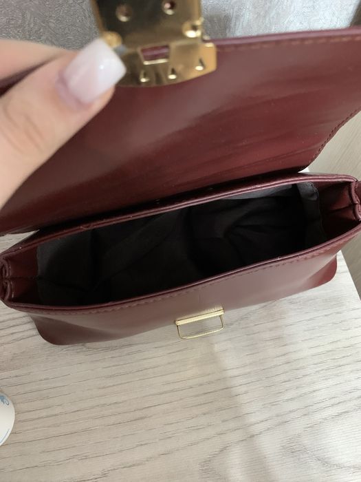 Сумка женская бордовая