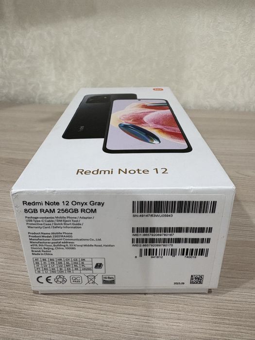 Redmi Note 12 смартфон 256gb