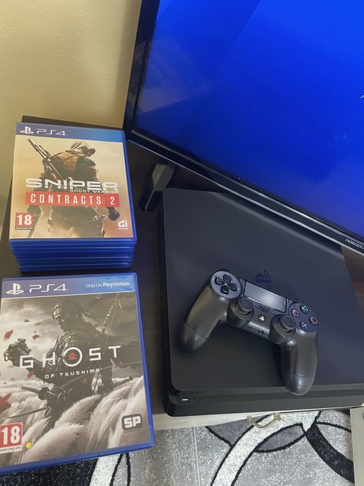 Vand PS4 slim 500 gb + 11 jocuri