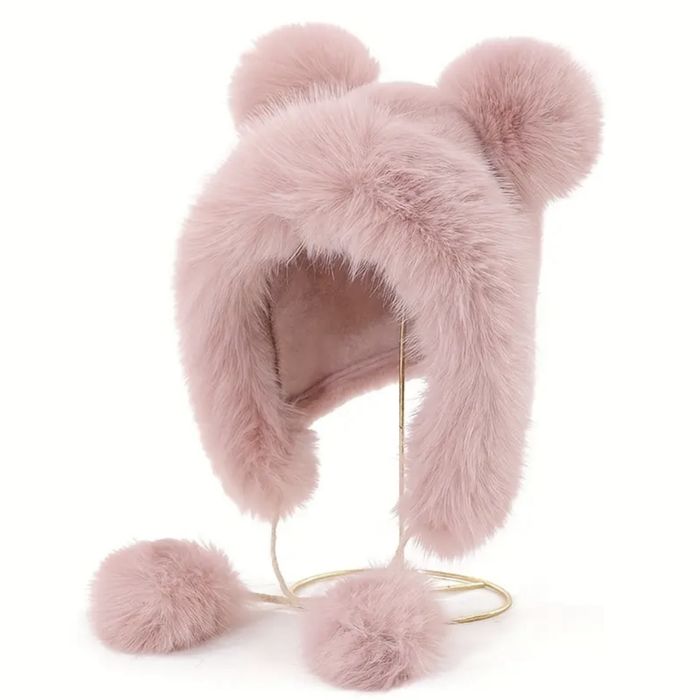 ПРОМО НОВИ ЦВЕТОВЕ модерни дамски пухени шапки с голями пухове