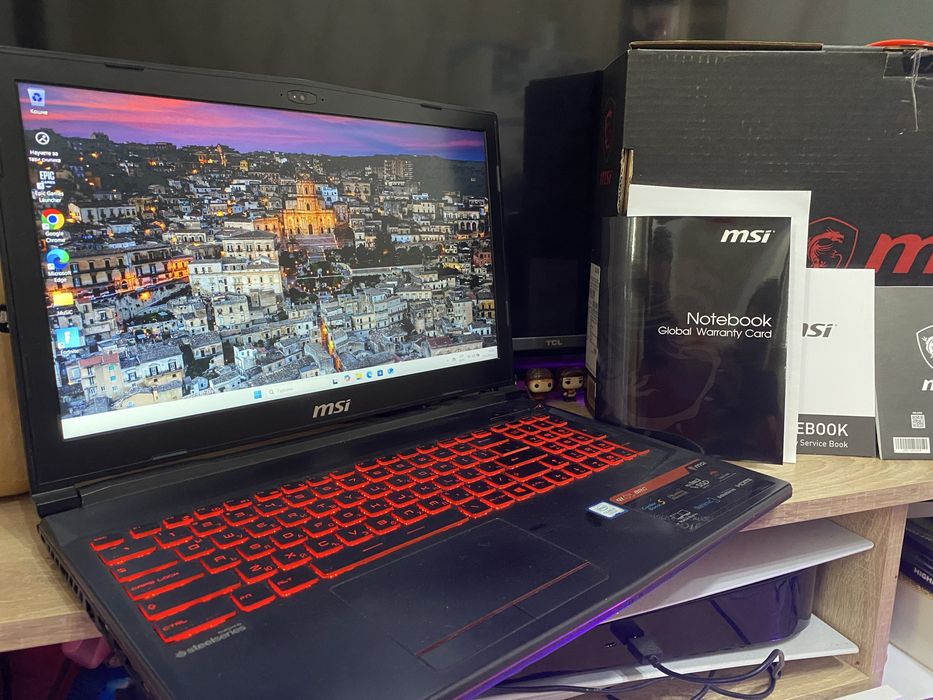 !!! ТОП ОФЕРТА !!! Лаптоп MSI GL63 8RC неразличим от нов (WINDOWS 11)