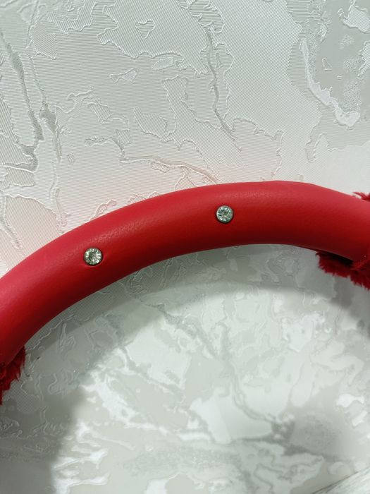 Красный чехол на авто-руль/ Женский Руль