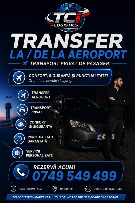 Transfer Aeroport | Transport Privat Pasageri | 0749 549 499