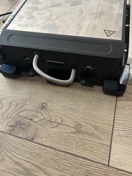 Grătar electric / Grill contact Steba - Inox, temperatură reglabilă