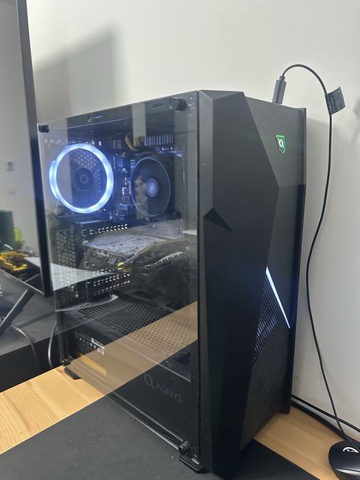 Sistem PC  Ryzen 5 2600X + GTX 1650 4GB + Monitor Lenovo 144 HZ