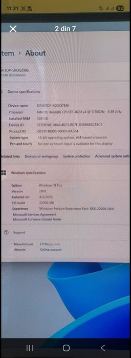 Pc Editare-gaming 128gb ram--quadro p5000 (16 gb)