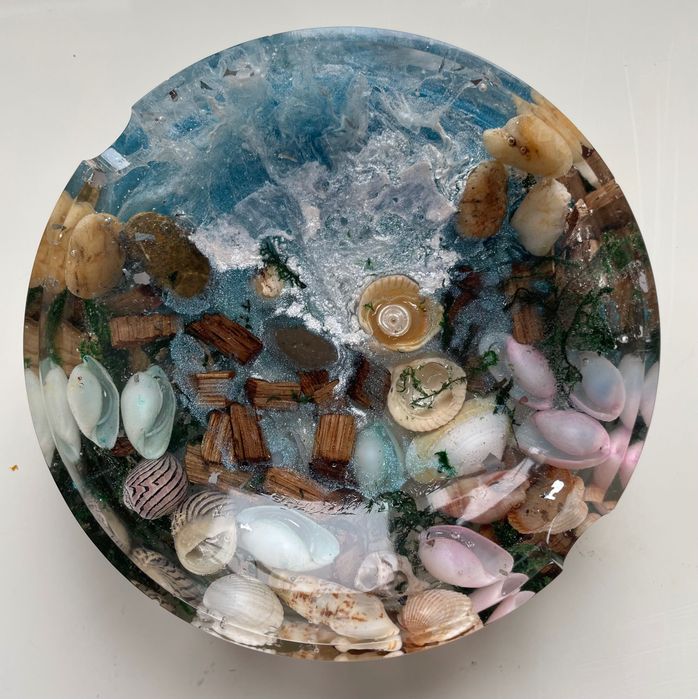 Свещник,поднос,пепелник от епоксидна смола