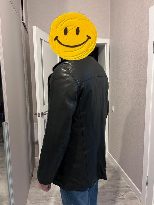 Кожаная дубленка