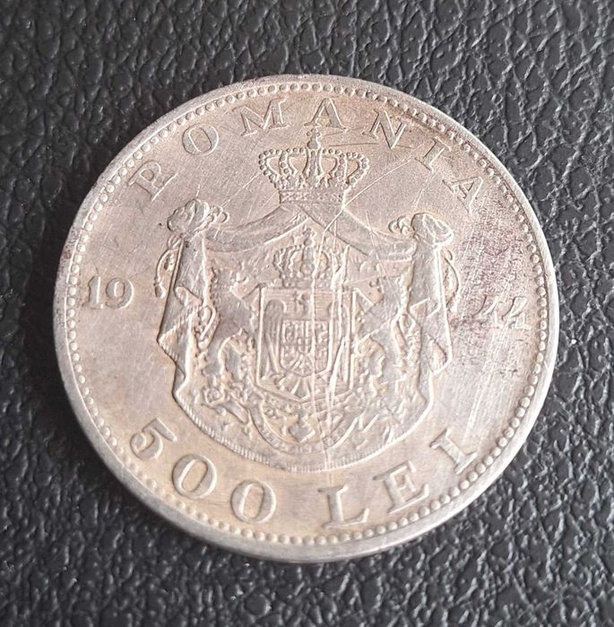 Monezi 500 si 1 leu argint 1944 si 1914