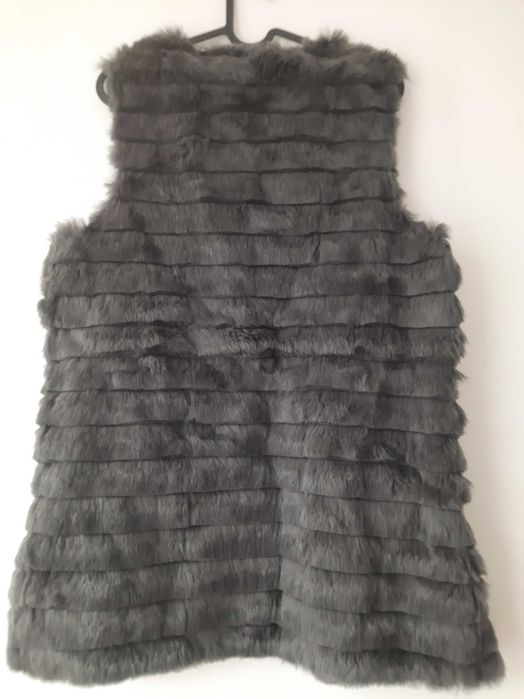 Сив пухен елек размер s/m