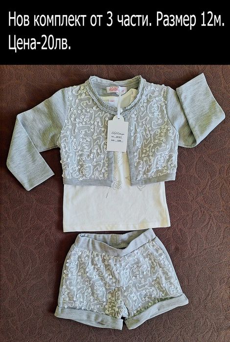 нови дрехи в размер 9/12 м, цени В ЧЕРНАТА ЛЕНТА НАД СНИМКАТА