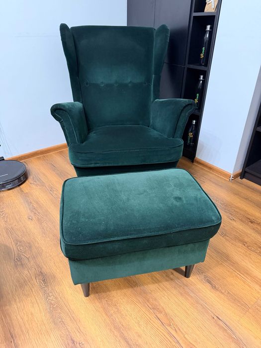 Fotoliu & Taburet, Verde Inchis