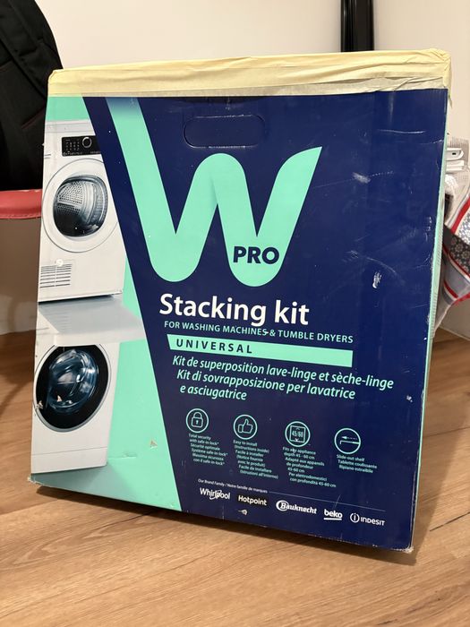 Kit suprapunere Wpro universal mașină de spălat + uscător – NOU