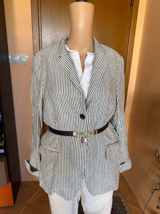 Сако райе Max Mara, 100% лен