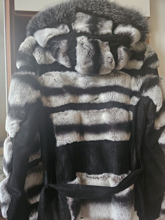 Палто чинчила  естествено