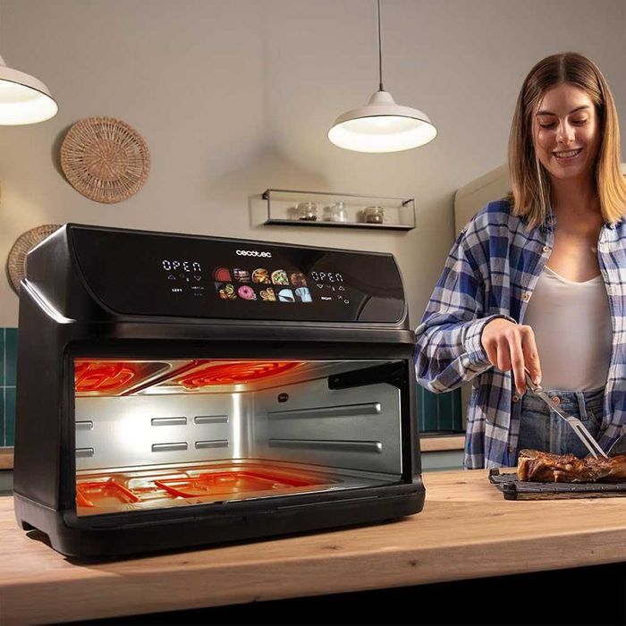 Фритюрник с горещ въздух Cecotec Cecofry&Grill 10L 2800W, лек ДЕФЕКТ