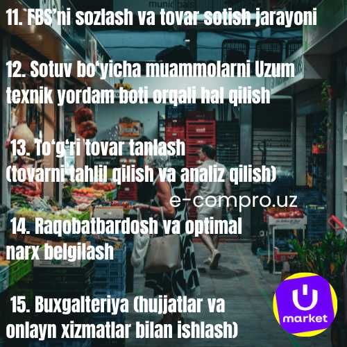 Uzum & Yandex Market mahsulot kartasi | SEO + dizayn + sotuv