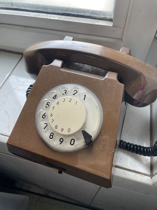 Telefon fix retro cu rotita cifre