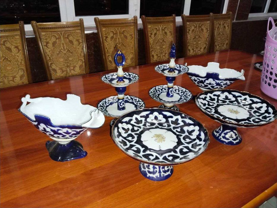 Kristall va milliy naqshli servis to‘plami – 2 mln so‘m