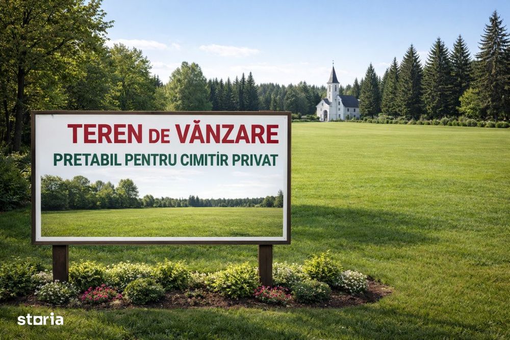 Teren pretabil pentru cimitir privat | 11.100 mp | Zona Mos Ion Roata