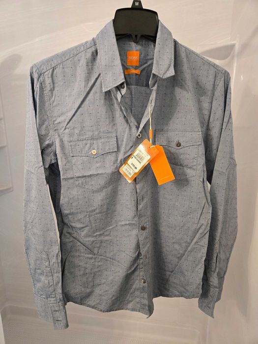 Мъжка риза BOSS Hugo Boss EdaslimE slim fit нова размер М