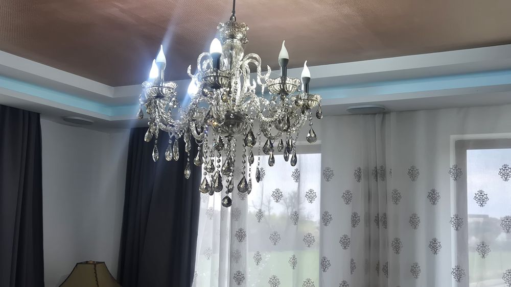 Candelabru  lustra cristal 8 becuri