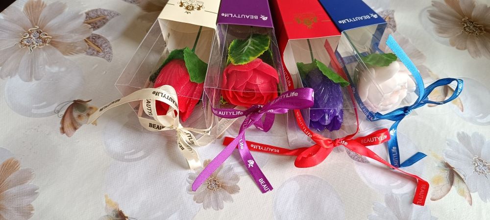 Букеты и цветы из мыла. Подарки Гуллар совунли.