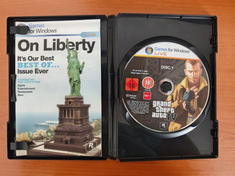 Vand Grand Theft Auto IV (GTA 4) pentru PC și  The Last of Us Remastered PS4, PLAYSTATION HITS, versiune fizică, completă cu carcasă originală