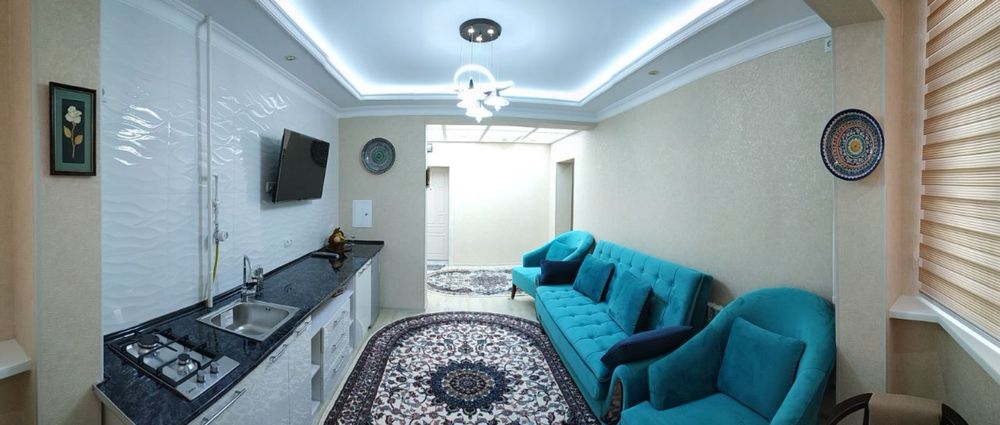 Кора тош 2/8/9 Евро ремонт меб+тех Обш: 59.6 кВ.м Ор.р: Чорсу, Жар