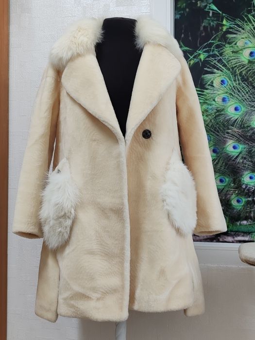 Шуба под стриженый мутон.