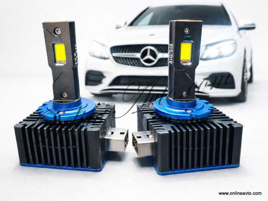 Промо! Крушки LED D1S 110W 11000Lm +380% Plug&Play Canbus D1R ЛЕД Д1С