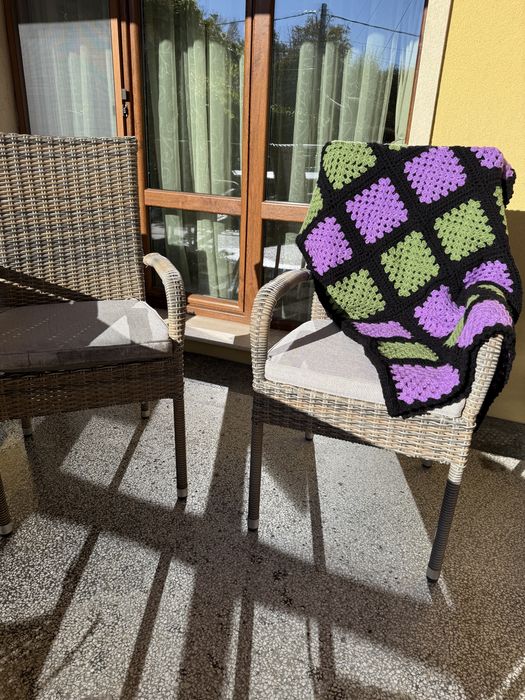 Ново Ръчно плетено одеяло