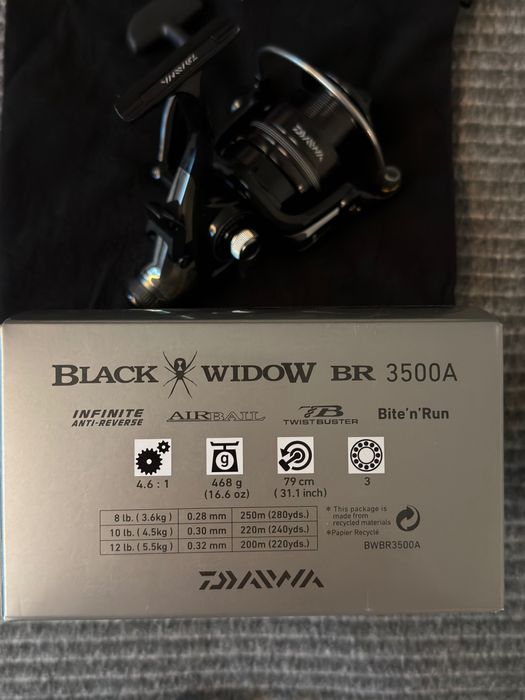 Чисто нова макара Black widow