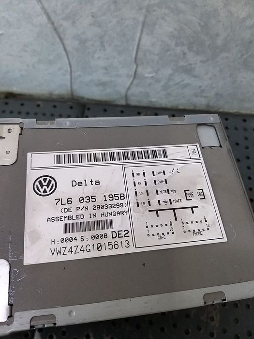 Radio cd player vw touareg 7l 7l6035195b
