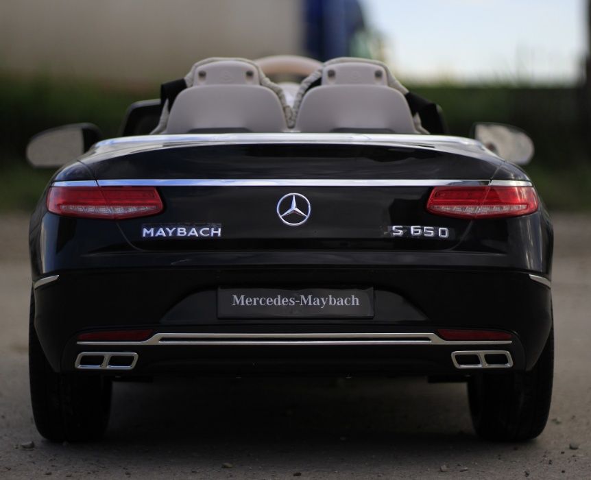 Masinuta electrică pentru copii Mercedes S650 Maybach NOUA #Black